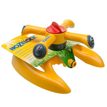 HOZELOCK - Sprinkler Rotating Plus 254 m?: Spray Sprinkler on Sled for Medium-sized Surfaces (? 18m): 2 Spray Patterns for Even Coverage Watering