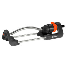 Gardena Aqua S oscillating sprinkler: Lawn sprinkler for watering areas of 90?220 m?, range 7?17 m, spread max. 13 m, built-in metal filter (18700-20)