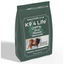 K9 4 Life Plaque Off and Tartar Remover for Dogs 180g Dental Care for Healthy Teeth and Gums, Up to 6 Months Supply and Better than Water Additive -