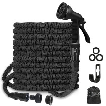 BABADU Garden Hose Pipe 100 FT - Expandable Hosepipes for Garden| Lightweight Water Hose with 8 Functions Hose Spray Gun and 3/4",1/2" Hose Connector