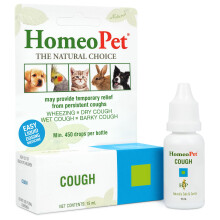 HomeoPet Cough, Natural Cough Supplement for Dogs, Cats, and Other Pets, Safe and Gentle Cough Medicine, 15 Milliliters