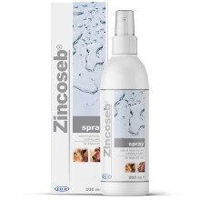 ICF | Zincoseb Dog Spray For Itchy Skin Relief | Anti Itch + Antifungal + Antibacterial Dry Dog Shampoo Spray And Conditioner For Pets With Sensitive