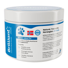 Brilliant Calcium Bone and Collagen Powder for Dogs - 100% Natural, Bioavailable Calcium Hydroxyapatite Dog Supplements | Bone & Joint Supplements for