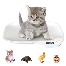 Pet Scales for Small Animals, Puppy Scales,Digital LCD Cat Scale,Mini Dog Weighing with 4 Weighing Modes(kg/oz/lb/ml) for Small