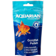 AQUARIAN Complete Nutrition, Aquarium Goldfish Food Pellets Also Suitable For Small Pond Fish, 284 g Bag