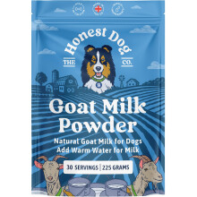 Honest Dog Co. Goats Milk Powder for Dogs (225 Grams, 30 servings) - Rich in Protein and Calcium- For Puppies and Adults - Powdered Goats Milk - Made