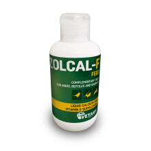 Zolcal-F Feed |Liquid Calcium & Vitamin D3 Supplement for Birds, Reptiles & Rabbits | Water-Soluble | 120ml