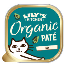 Lily's Kitchen Made with Natural Ingredients Adult Wet Pat? Cat Food Tray Organic Fish Grain-free recipe 19 x 85g