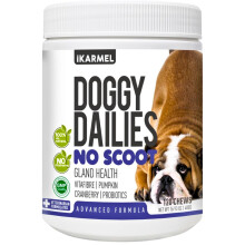 iKARMEL Doggy Dailies | Advanced Anal Gland Support Chews for Dogs | No Scoot Pet Supplements | Fibre Supplement With Pumpkin Powder for Dogs | Dog