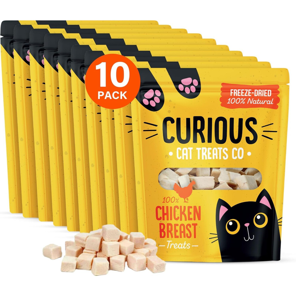 Freeze Dried Chicken Cat Treats 100% Chicken Breast 100% Natural Grain Free Fresh Chicken Dry Cat Treat Allergen-Free & Hypoallergenic Easy Digestion-image-OPC-PJRJQGR-NEW