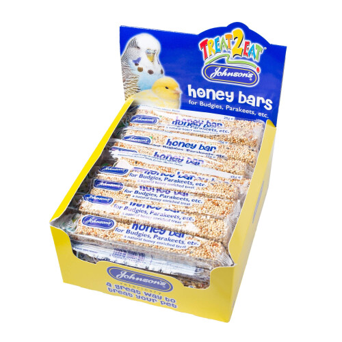 Johnson & Johnson 10 Johnsons Honey Bars For Budgies