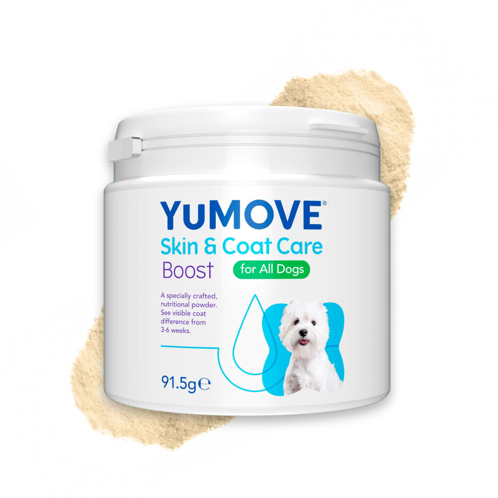 YuMOVE Skin & Coat Care Boost, Nutritional Supplement for Dogs Coat, Skin and Nails, for All Dogs, 180 scoops