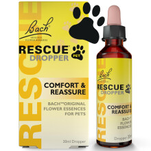 RESCUE Remedy Pet Dropper 20ml, Separation, Travel, Noise Calming for Dogs, Cats, & Other Pets, Homeopathic Flower Essence, Thunder, Fireworks,