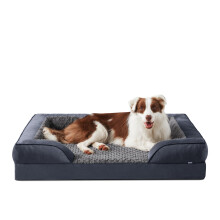 JOEJOY Large Dog Bed, Orthopedic Memory Foam Dog Beds, Washable Pet Bed, Grey, Fits up to 50lbs, Good for Doberman Pinscher, Sheltie, Border Collie,