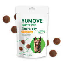 YuMOVE Joint Supplement for Dogs, ONE-A-DAY for Joint Care, Essential Dog Hip and Joint Aid for Stiff Small Dogs with Glucosamine, Chondroitin, Green