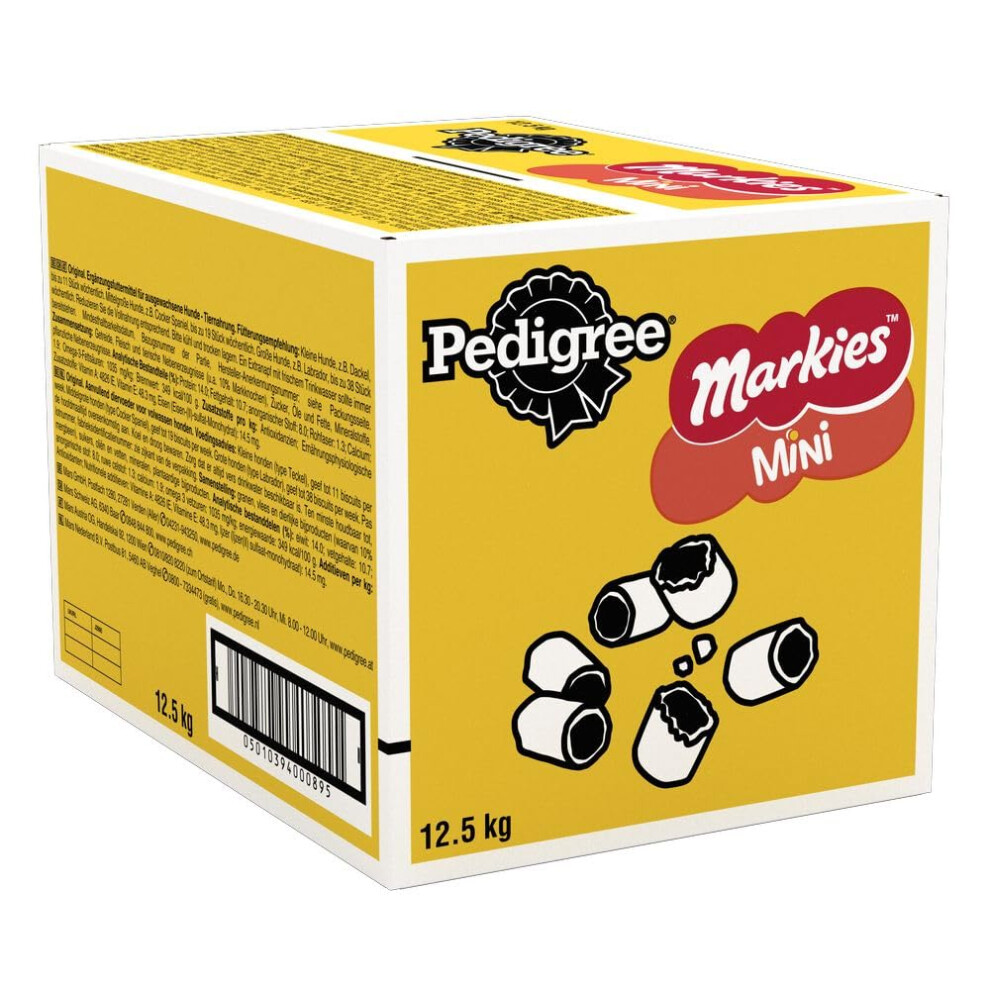 Pedigree Markie Mini - Dog Trests - Biscuit Dog Treats With Marrowbone For Small Dogs - 12.5 Kg