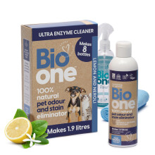 Enzyme Cleaner Concentrate - Powerful Pet Urine Odour Eliminator & Stain Remover ? Natural Enzymatic Cleaner for Carpets & Hard Floors - For Dog