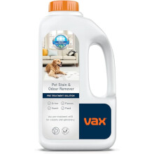 Vax Pet, Stain & Odour Remover 1L Pre Treatment Carpet Cleaner Solution, Upholstery Stain Shampoo, Fragrance Free, Formulated for Stubborn Stains and
