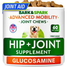 BARK&SPARK Daily Joint Care Chews - Advanced Mobility Joint Supplement - Choose Chews! - Glucosamine Hip & Joint Support for Senior Dogs - Made in UK