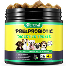 Probiotics Chews for Dogs - Pre & Probiotic Digestive Treats for Dog, Support Gut Health, Seasonal Allergies, Itchy Skin, Dog Supplement Soft Chews