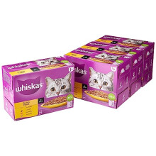 WHISKAS 1+ Cat Pouches Poultry Feasts in Gravy 4x12x85g