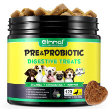 Probiotics for Dogs, Dog Probiotics for Gut Health (120 Chews), Dog Probiotic Supplements - Relief Gut Problems, Support Immune Function, Seasonal
