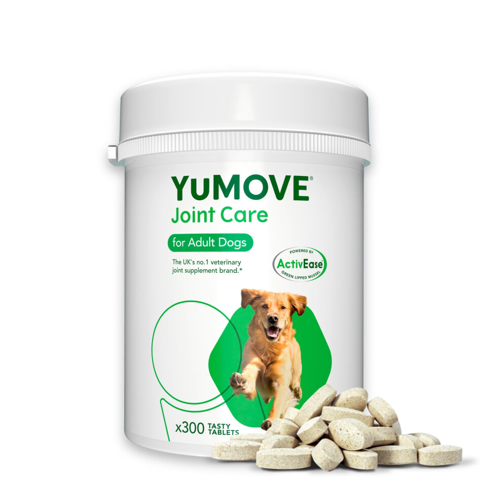 Yumove Lintbells | Adult Dog | Hip And Joint Supplement For Stiff Adult Dogs | 300 Tablets