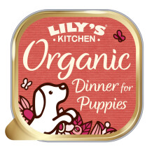 Lily?s Kitchen Made with Natural Ingredients Puppy Wet Dog Food Tray Organic Dinner with Chicken & Veg 11 x 150g