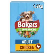 BAKERS Chicken with Vegetables Dry Dog Food 1.2kg (Pack of 5)