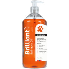 Hofseth Biocare Brilliant Salmon Oil for Dogs, Cats, Puppy, Horse, Ferret & Pets - Pure Omega 3, 6 & 9 Fish Oil Food Supplement | Treats Itchy Skin,