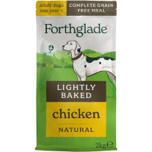 Forthglade Dry Dog Food, Lightly Baked, (2kg Resealable Bag), Adult Dogs, Chicken with Sweet Potato, Grain Free Dog Food with 50% Single Source
