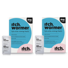 Itch | Worming Tablets for Dogs | 4 Tablet | Treats Roundworms, Tapeworms, Hookworms and Whipworms | Kills Worm Larvae