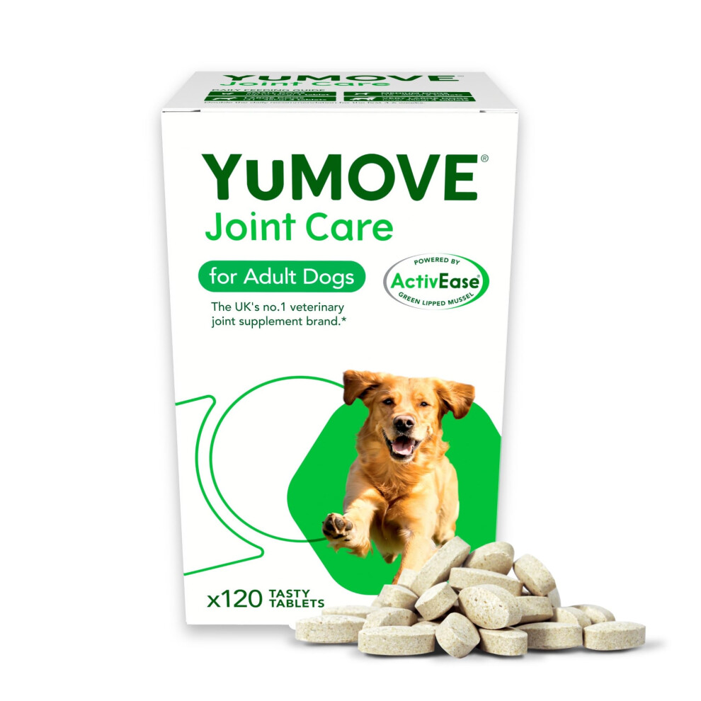 Yumove Joint Supplement For Dogs, Essential Dog Hip And Joint Aid For Stiff Adult Dogs With Glucosamine, Chondroitin, Lipped Mussel, Aged 6 To Green