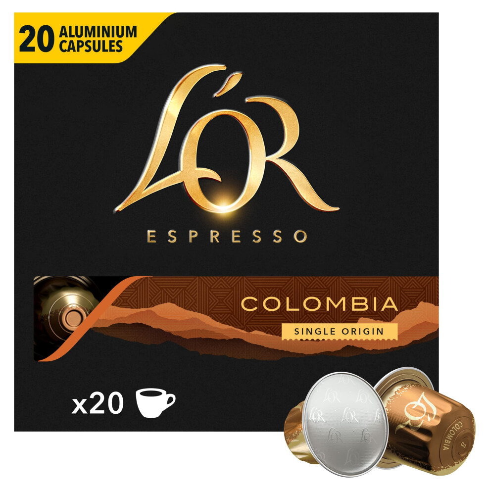 L'OR Origins Colombia Coffee Pods x20 (Pack of 10, Total 200 Capsules) - Image 2
