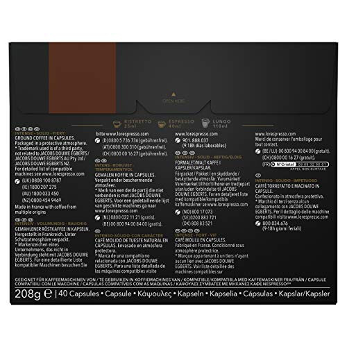 L'OR L'OR Forza Coffee Capsules, Pack of 40 1
