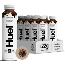Huel Ready-to-Drink Meal, Chocolate Protein Drink, 8 x 500ml Bottles, Protein Shakes, Pre-Portioned Meal, 20g of Protein per Bottle