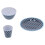 12Pcs/Set Dark Blue Dot Dinnerware Household Cup 7