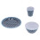 12Pcs/Set Dark Blue Dot Dinnerware Household Cup 10