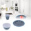 12Pcs/Set Dark Blue Dot Dinnerware Household Cup 11
