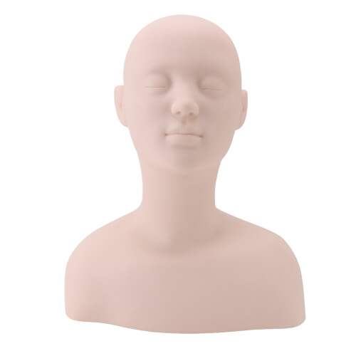 Mannequin Head with Shoulders Soft PVC Mannequin