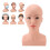 Female Bald Mannequin Head with Shoulder PVC 11