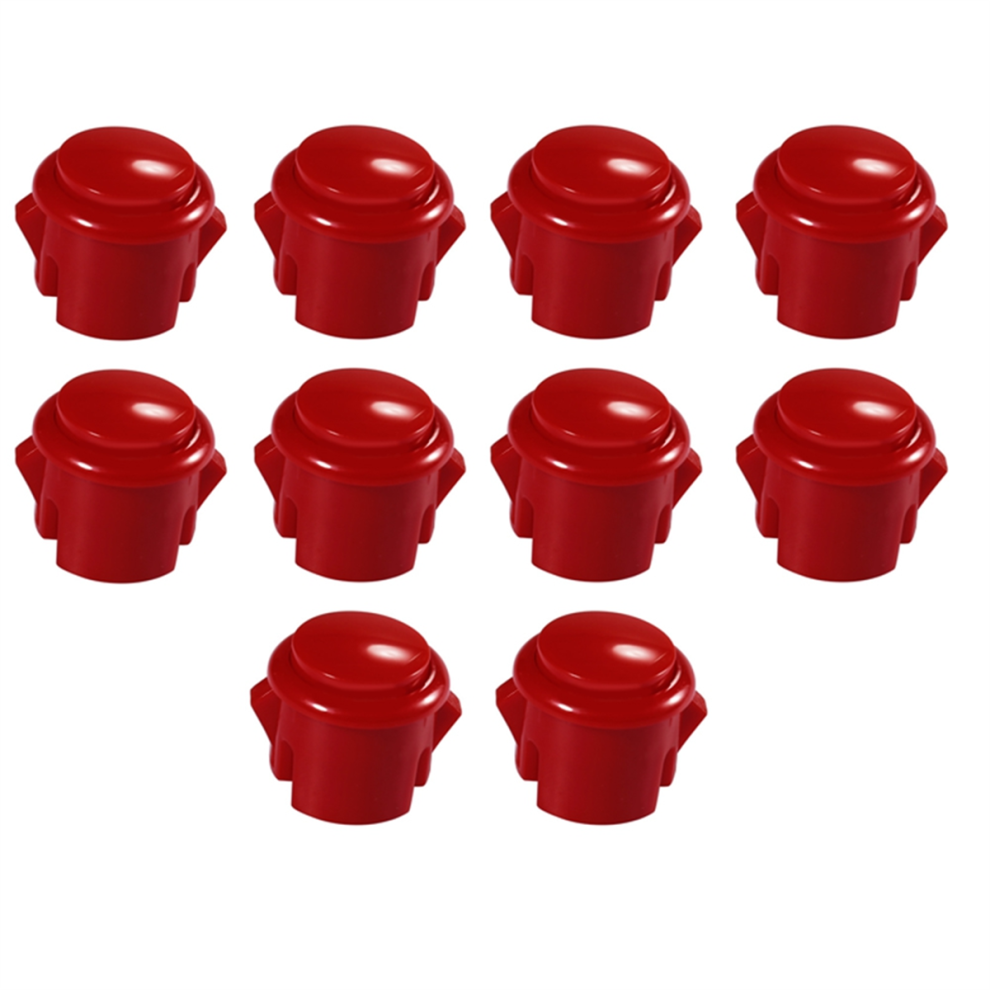 Photos - Console Accessory 10 Pcs Arcade Buttons 30Mm Responsive Arcade Buttons Red