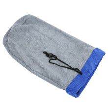 Hamster-Badetuch-Tasche, saugfähige Bath-Bag für Frettchen, Badetasche für Kleintiere, Hamster, Haustiere, Meerschweinchen, Grau