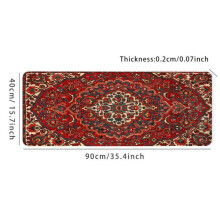 Ultrasnygg silversportspelsmatta - stor 31,5" x 15,7" (800 x 400 x 2 mm