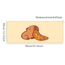 Extra stor lekmatta - halkfri 35,4" x 15,7" (900 x 400 x 2 mm)