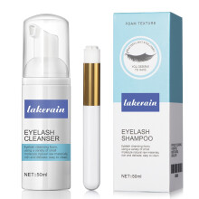 Wimpernverlängerungsreiniger mit Bürste, Augenlid-Reinigungsschaum, Wimpernschaum zum Waschen von Verlängerungen und Wimpern, Make-up und Mascara