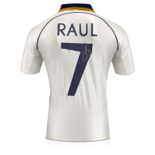 Raul Signed Original Real Madrid 1999-2000 Home Football Shirt