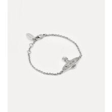 (Saturn Bracelet (Silver)) Pearl Saturn necklace, pin, paperclip bracelet