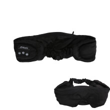Masque pour les yeux en soie Bluetooth 5.0 Ultra-fin 150 mAh noir