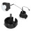 Lot de 2 bouchons d'essence pour MS210-MS380, ABS noir 12